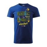 Zsona Dekor Póló Kertész vagyok, bármit elsimítok! mintával - Kék