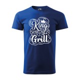 Zsona Dekor Póló King of the grill mintával - Kék