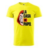 Zsona Dekor Póló La casa de papel mintával - Sárga