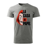 Zsona Dekor Póló La casa de papel mintával - Szürke