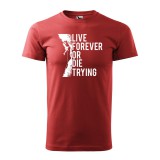 Zsona Dekor Póló Live forever mintával - Terrakotta