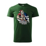 Zsona Dekor Póló Merry Christmas gangster mintával - Zöld