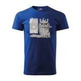 Zsona Dekor Póló Miu mi újság mintával - Kék