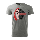 Zsona Dekor Póló Nagy pénzrablás V2 mintával - Szürke