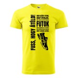 Zsona Dekor Póló Nem azért futok mintával - Sárga