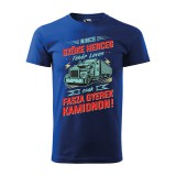 Zsona Dekor Póló Nincs szőke herceg fehér lovon csak fasza gyerek kamionon! mintával - Kék