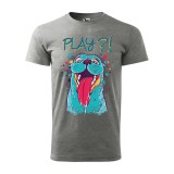 Zsona Dekor Póló Play mintával - Szürke
