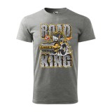 Zsona Dekor Póló Road king mintával - Szürke