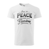 Zsona Dekor Póló Stand for peace mintával - Fehér