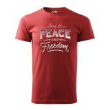 Zsona Dekor Póló Stand for peace mintával - Terrakotta