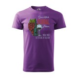 Zsona Dekor Póló Szeretek borral főzni mintával - Lila