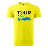 Zsona Dekor Póló Tour de Tisza mintával - Sárga