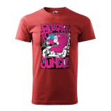 Zsona Dekor Póló Welcome to the jungle mintával - Terrakotta