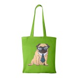 Zsona Dekor Pug Dog - Bevásárló táska zöld