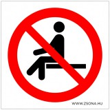 Zsona Dekor Ráülni tilos! Öntapadós matrica 100x100 mm