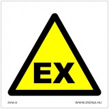 Zsona Dekor Robbanásveszélyes légkör! Műanyag tábla 150x150 mm