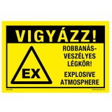Zsona Dekor Robbanásveszélyes légkör Öntapadós matrica 160x100 mm