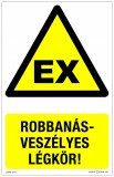 Zsona Dekor Robbanásveszélyes légkör! Öntapadós matrica 320x500 mm