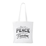 Zsona Dekor Stand for peace - Bevásárló táska fehér