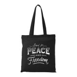Zsona Dekor Stand for peace - Bevásárló táska fekete