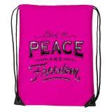 Zsona Dekor Stand for peace - Sport táska magenta