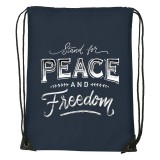 Zsona Dekor Stand for peace - Sport táska navy kék
