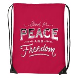 Zsona Dekor Stand for peace - Sport táska piros