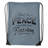 Zsona Dekor Stand for peace - Sport táska szürke