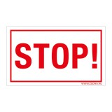 Zsona Dekor Stop! Öntapadós matrica 160x100 mm