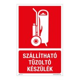 Zsona Dekor Szállítható tűzoltó készülék Alumínium tábla 160x100 mm