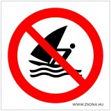 Zsona Dekor Szörfözni tilos! Műanyag tábla 100x100 mm