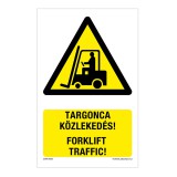 Zsona Dekor Targonca közlekedés! Alumínium tábla 160x100 mm