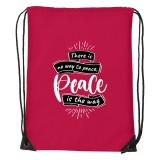 Zsona Dekor There is no way to peace - Sport táska piros