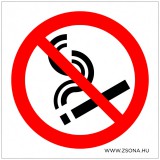 Zsona Dekor Tilos a dohányzás! Öntapadós matrica 150x150 mm