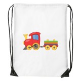 Zsona Dekor Tornazsák Ovis jellel Vonat mintával