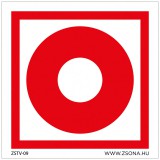 Zsona Dekor Tűzjelző Műanyag tábla 100x100 mm