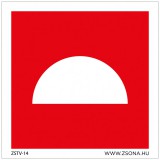 Zsona Dekor Tűzjelző Öntapadós matrica 200x200 mm