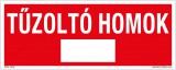 Zsona Dekor Tűzoltó homok Műanyag tábla 250x100 mm
