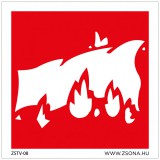 Zsona Dekor Tűzoltó takaró Öntapadós matrica 150x150 mm