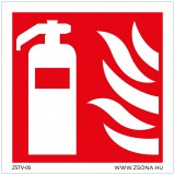 Zsona Dekor Tűzoltókészülék Műanyag tábla 100x100 mm