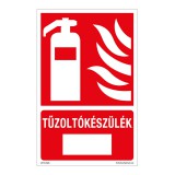 Zsona Dekor Tűzoltókészülék Műanyag tábla 160x100 mm