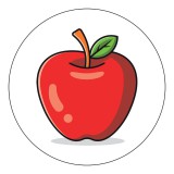 Zsona Dekor Vasalható Ovis jel csomag Piros alma mintával