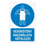 Zsona Dekor Védőkötény használata kötelező! Műanyag tábla 160x250 mm
