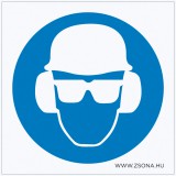 Zsona Dekor Védősisak, hallásvédő és védőszemüveg használata kötelező! Műanyag tábla 100x100 mm