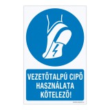 Zsona Dekor Vezetőtalpú cipő használata kötelező! Alumínium tábla 160x250 mm