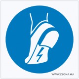 Zsona Dekor Vezetőtalpú cipő használata kötelező! Műanyag tábla 100x100 mm