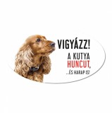 Zsona Dekor Vigyázz a kutya harap tábla műanyagból SPÁNIEL