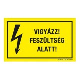 Zsona Dekor Vigyázz! Feszültség alatt! Műanyag tábla 160x250 mm