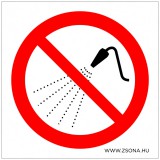 Zsona Dekor Vízzel locsolni tilos! Öntapadós matrica 100x100 mm