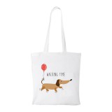 Zsona Dekor Walking time - Bevásárló táska fehér